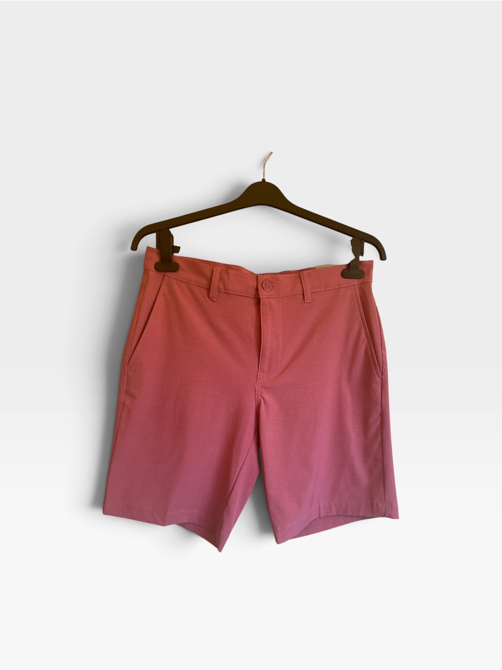 PGA Tour Men's Rose Pink Flat Front Golf Shorts